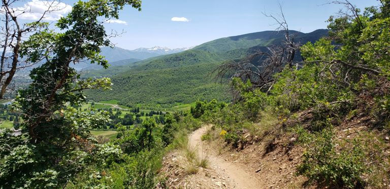 trail view of the Park City Utah WOW trail system