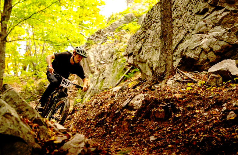 Mountain biking at The Noque trails in Michigan's UP